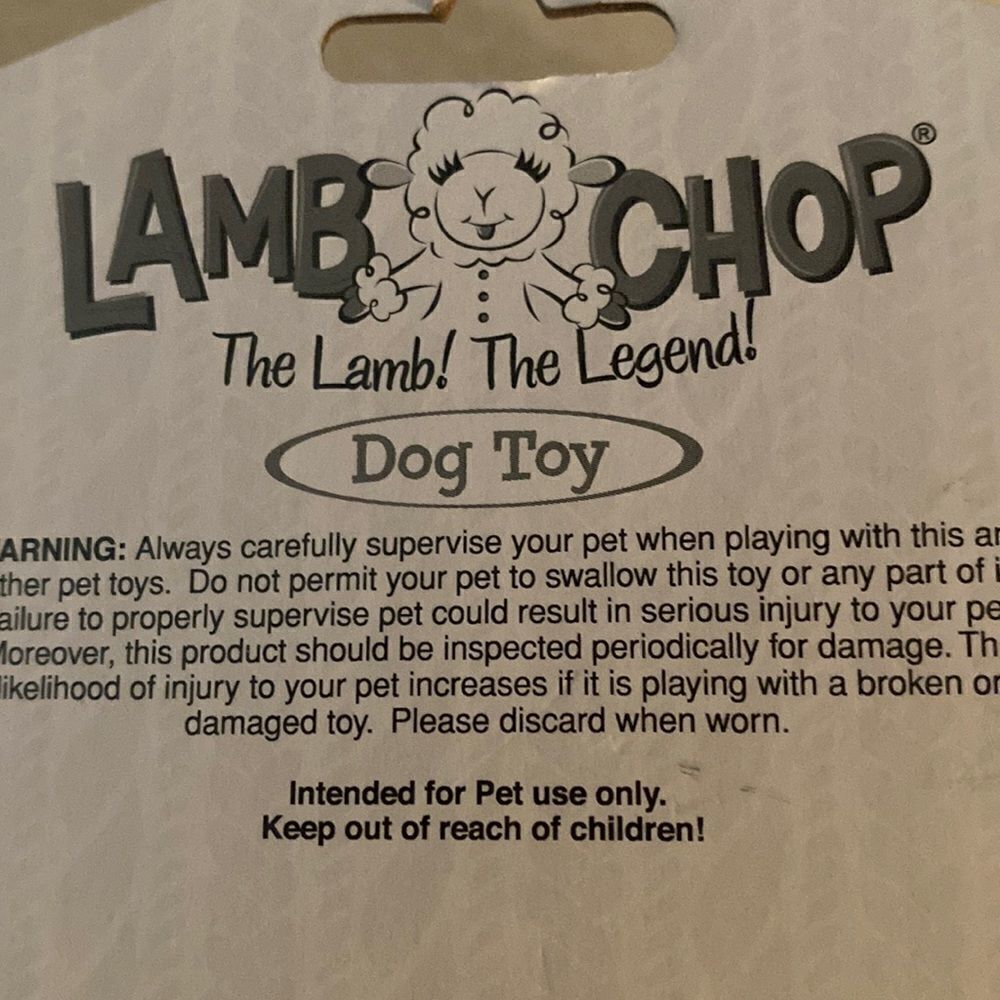 🌸HP🌸Lambchop 🐑 Dog Toy! - Picture 7 of 8